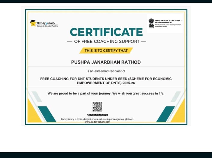 Student free coaching support certificate