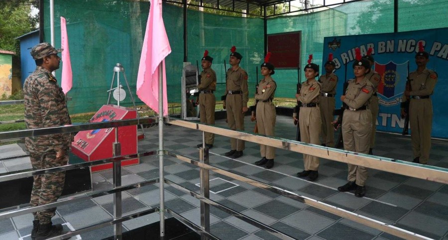 NCC activity at B.D. College